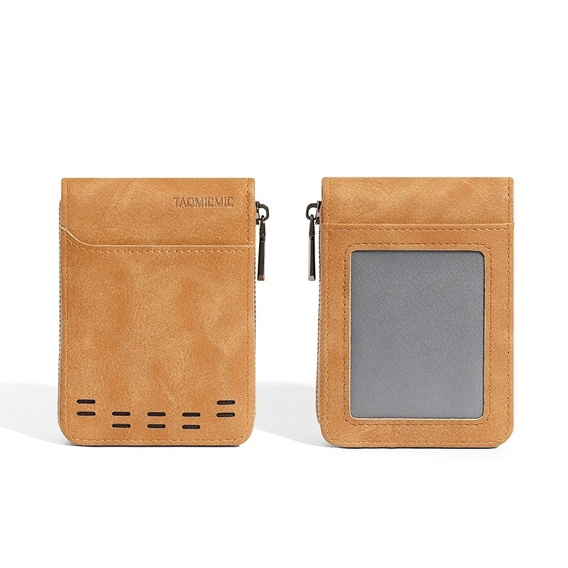Simple Large Capacity Men's Expanding Card Holder Multiple Card Slots Business ID Card Holder Pu Purse