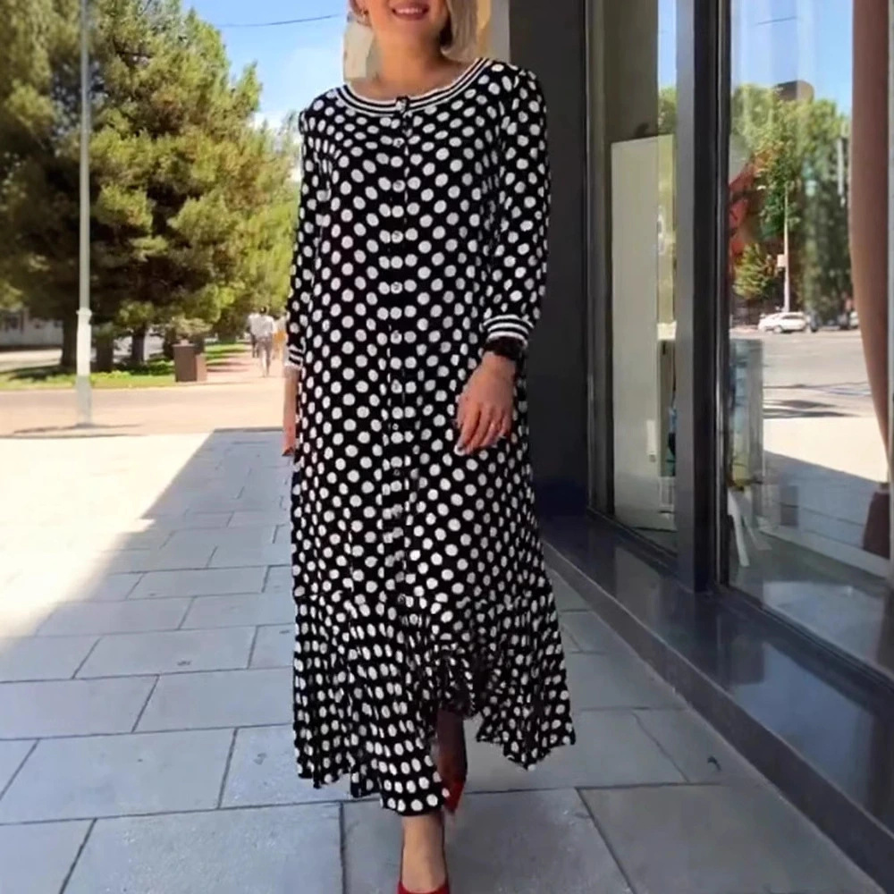 Women's Polka Dot Fashion Temperament Dress