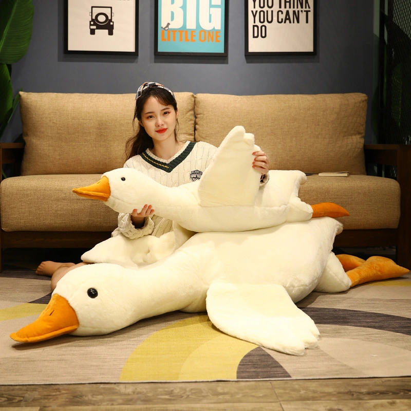Big White Geese Pillow Doll Cute Plush Duck Toy