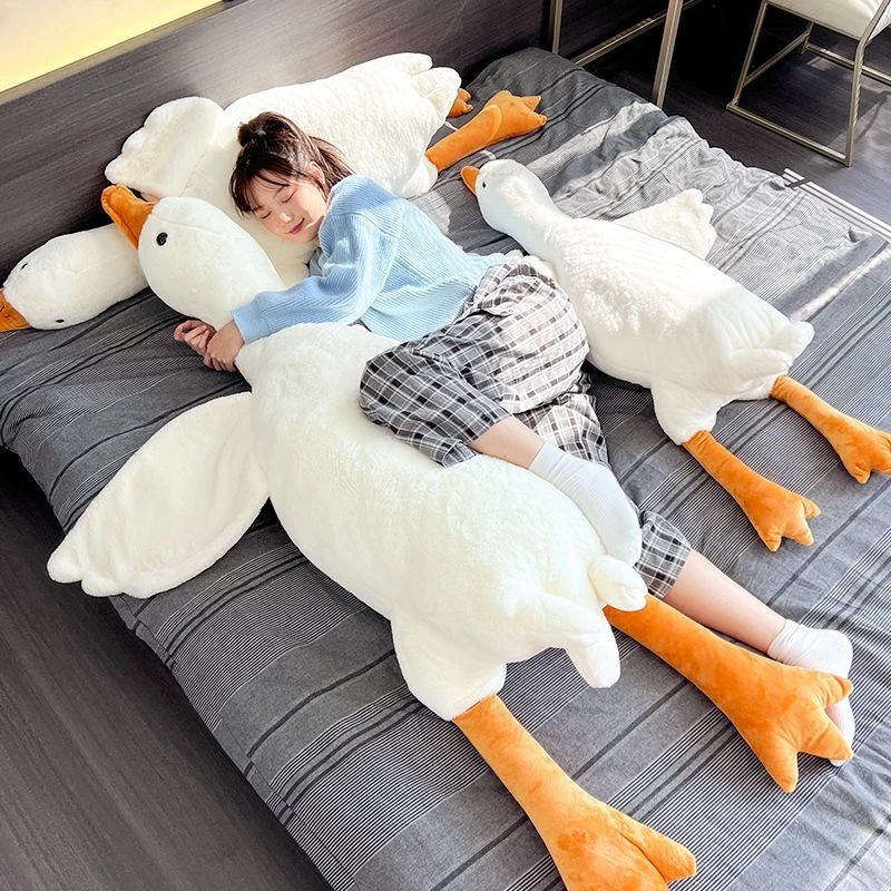 Big White Geese Pillow Doll Cute Plush Duck Toy