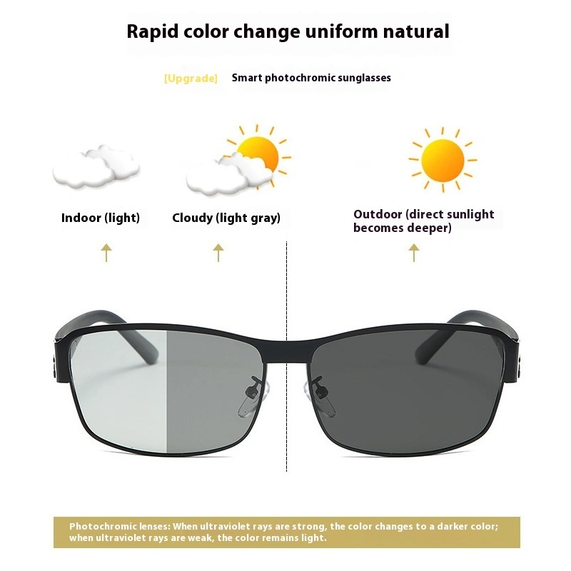 Men's Retro Metal Polarized Sunglasses