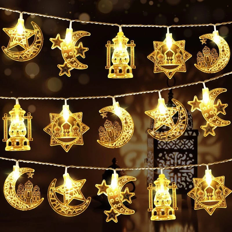 Creative Simple Moon Holiday Decoration LED Lighting Chain