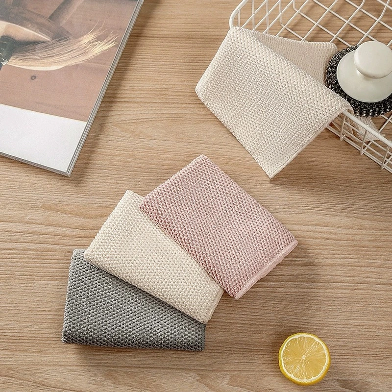 Corn Rag Thickened Kitchen Absorbent Oil-absorbing Household Lint-free Oil-removing Seamless Cleaning Cloth