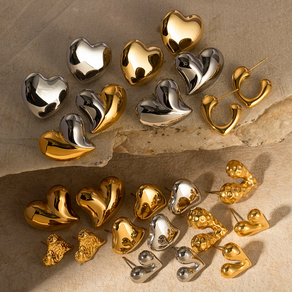 Stainless Steel Earrings Light Luxury High-grade Temperament