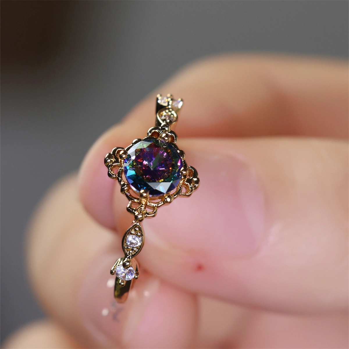 Women's Fashion Lace Simple Personality Ring