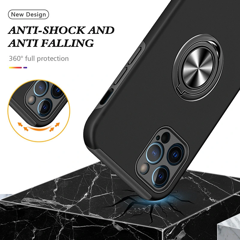 Car Magnetic Phone Case Hidden God Ring Drop-resistant Protective Cover