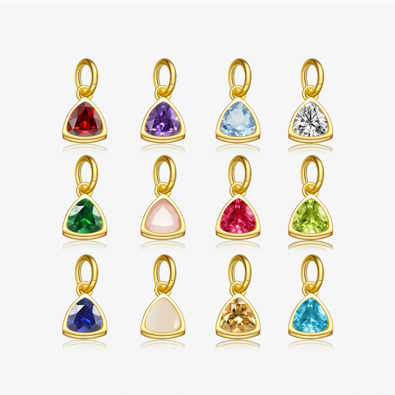 S925 Sterling Silver Color Zircon Pendant