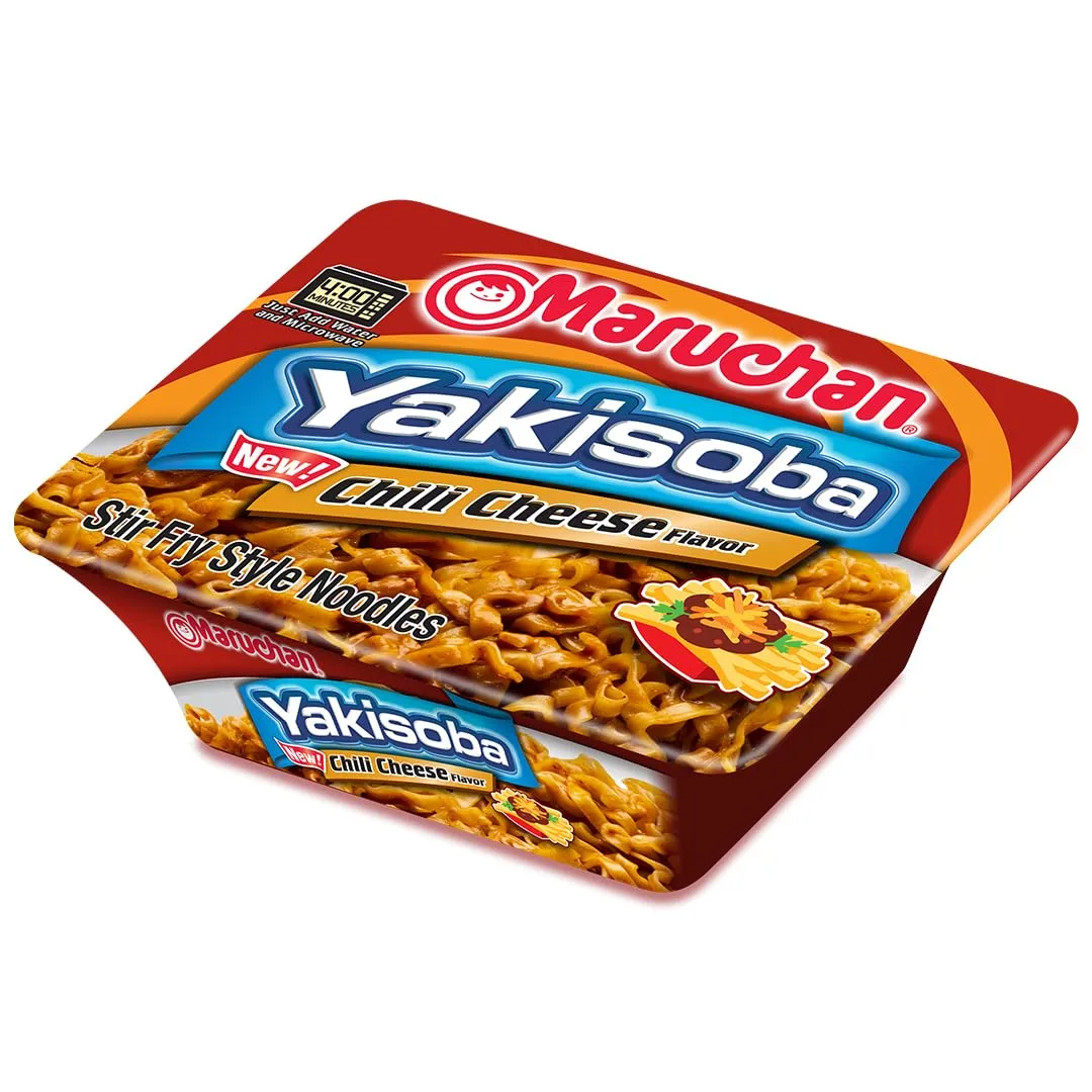 Maruchan Yakisoba Chili Cheese, Japanese Instant Ramen Noodles, 3.86 Oz, 8 Count