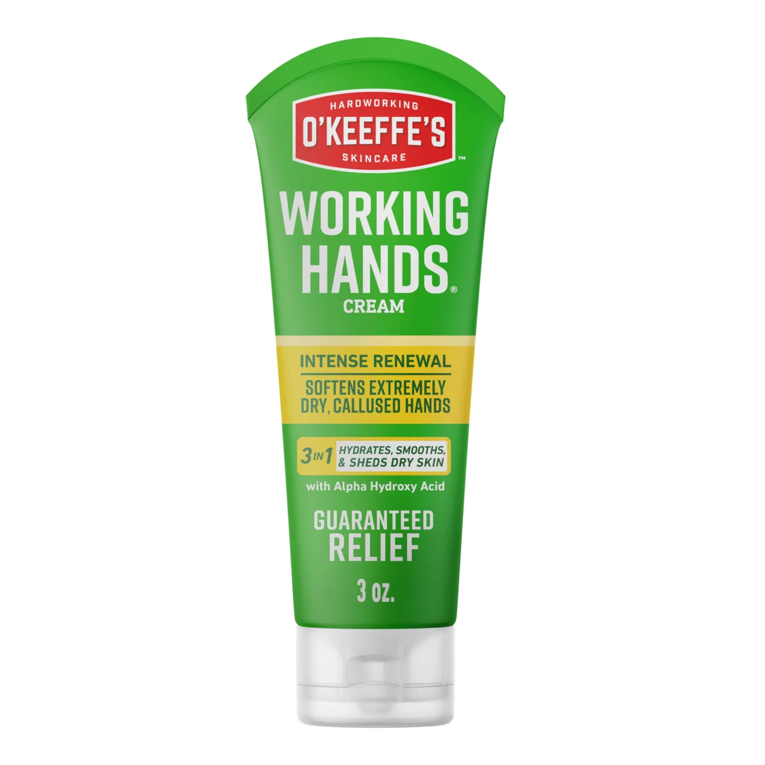 O'Keeffe's Working Hands Intense Renewal Hand Cream, 3 oz Tube (Pack of 1) - Softens and Smooths Extremely Callused, Dry Hands