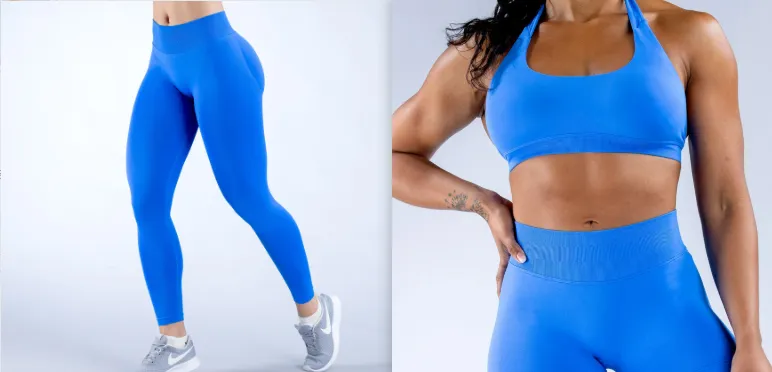 Pleating Hip Lift Low Waist Fitness Seamless Yoga Trousers