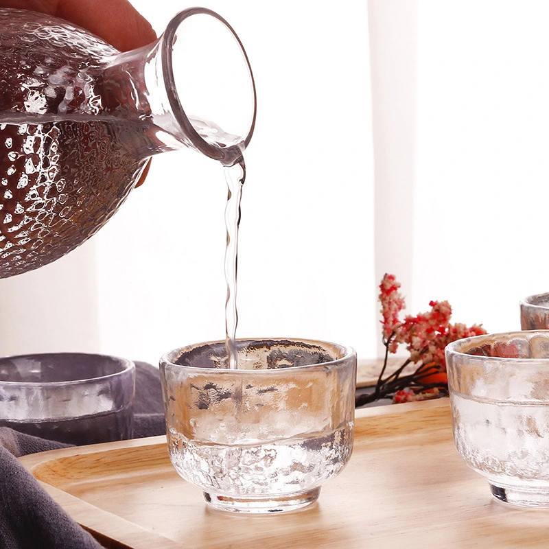 Japanese Style Handmade One Pot Four Cups Sake Pot Household
