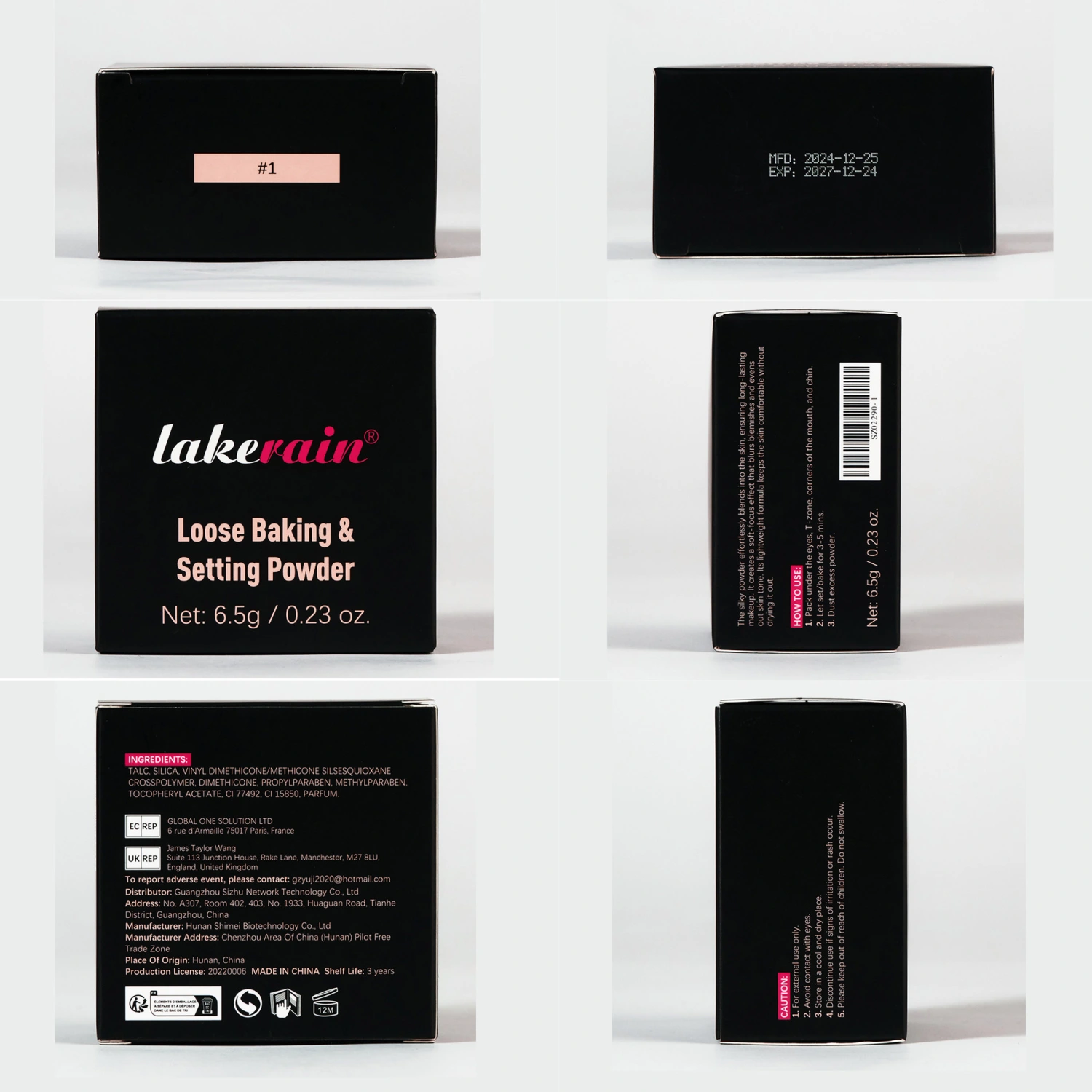 Square Box Finishing Loose Powder Even Skin Color