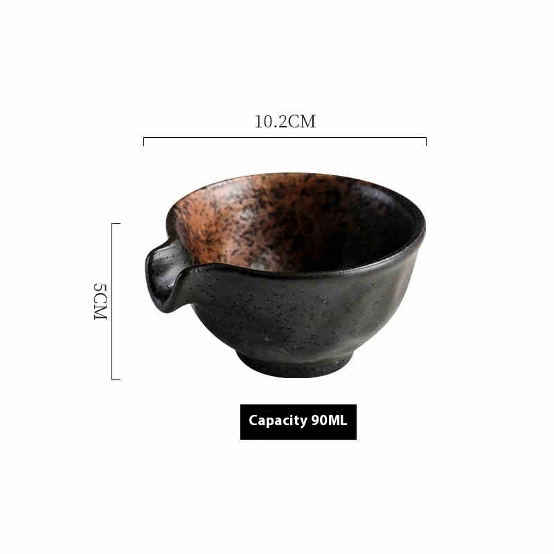Ceramic Seasoning Plate Sauce Bowl With Mouth Sauce Dish