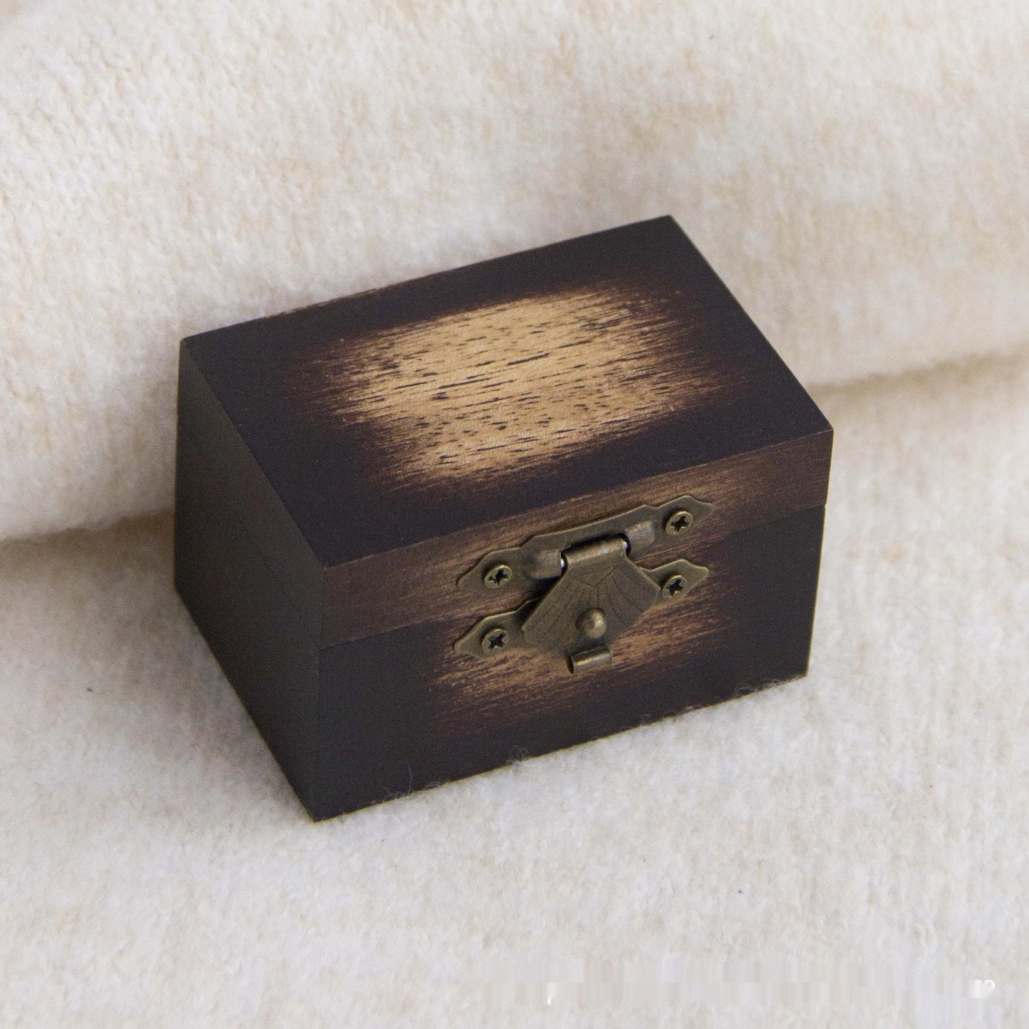 Vintage Ring Box Jewelry Box With Lining