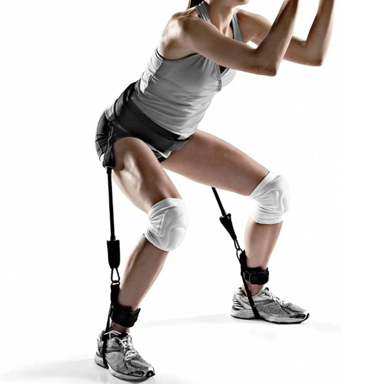 Thigh Chest Expander Squat Leg Stength Trainer
