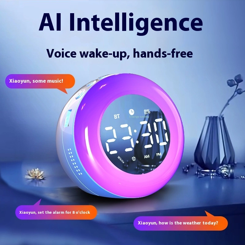 Intelligent Bluetooth Alarm Clock Audio AI Voice Assistant