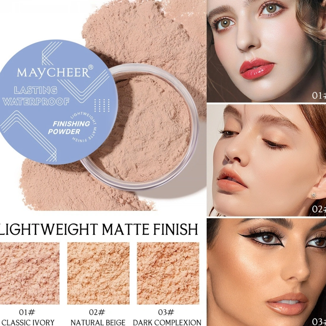Long Lasting Waterproof Finishing Loose Powder Repair Concealer