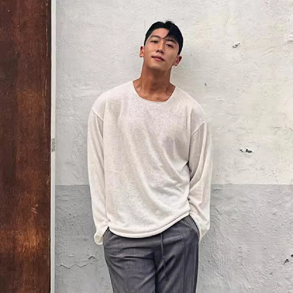 Fashion Hollowed-out Knitted T-shirt For Men