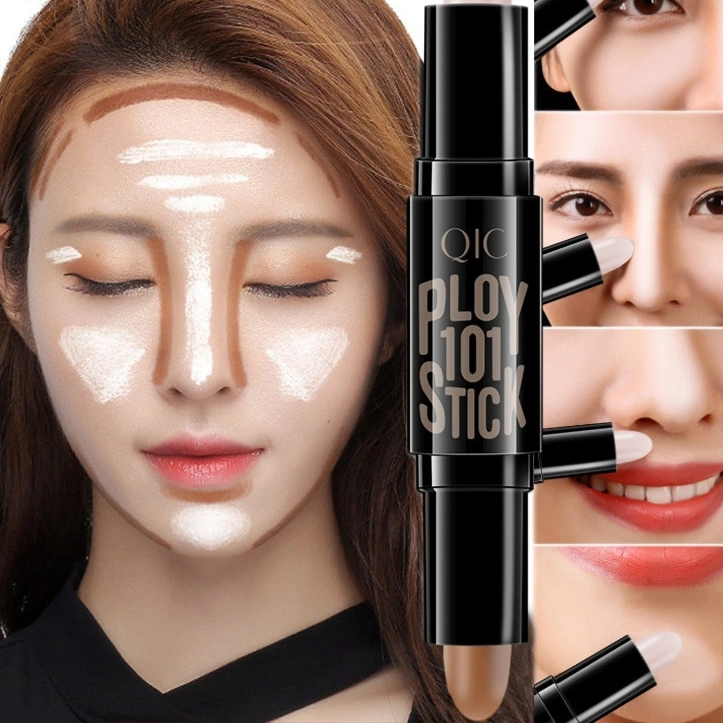 Long Lasting Fadeless Makeup Double-headed Highlight Concealer Contour Stick