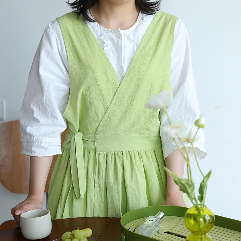 Japanese Fairy Cotton Apron Long Blouse Overclothes