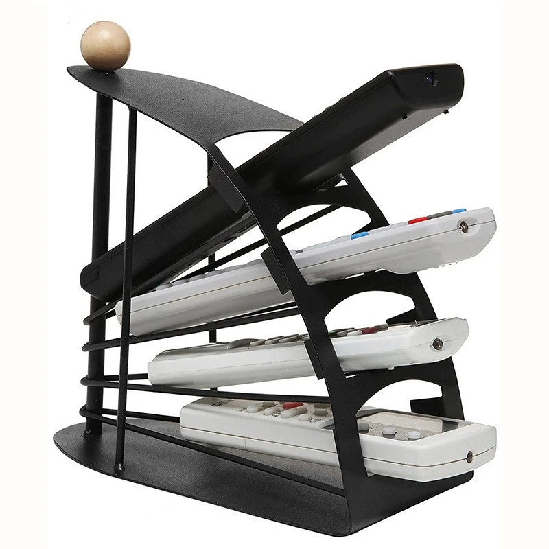 Four Grid Remote Control Storage Rack Made Of Iron