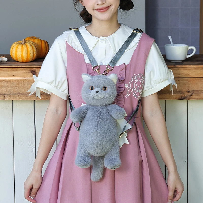 Crossbody Simulation Cute Cat Bag Plush Toy Doll