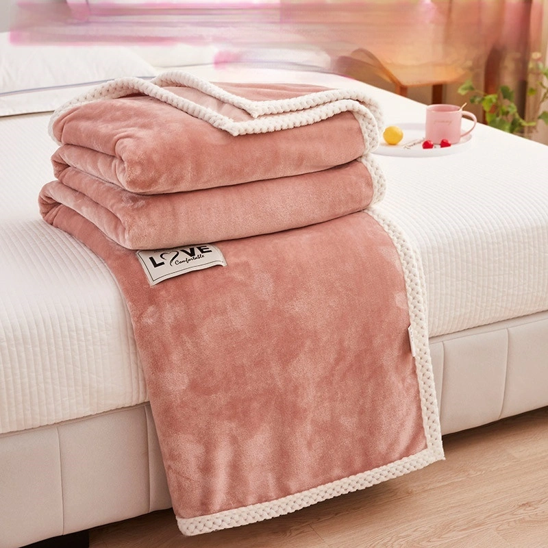 Simple And Stylish Warm Milk Velvet Blanket