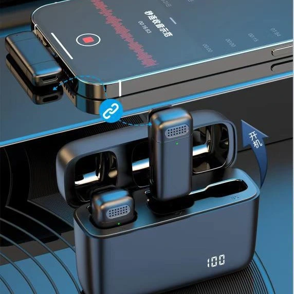 K6 Wireless Collar Clip Microphone One-to-two Belt