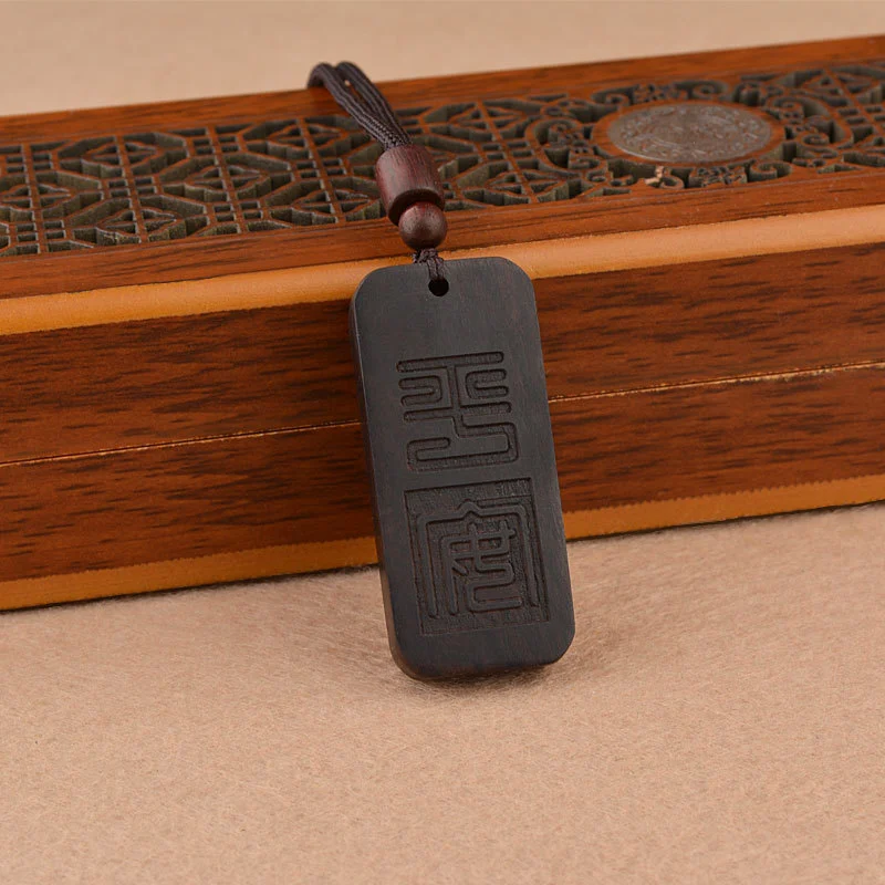 Fashion Personality Blackwood Pendant Necklace