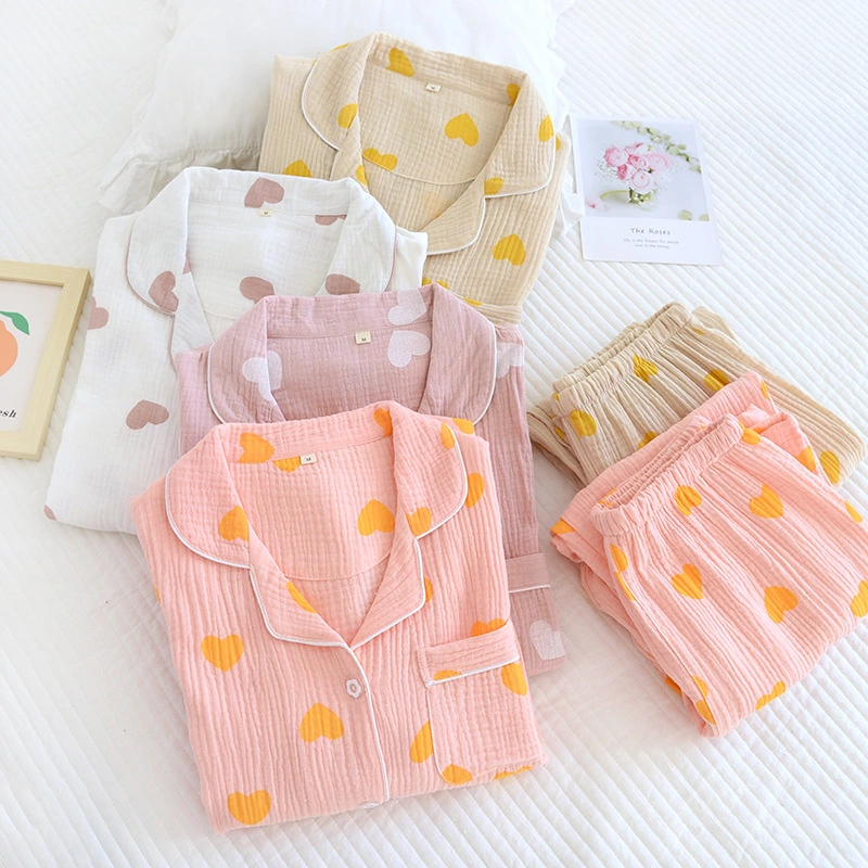 Women's Cotton Crepe Pajamas Suit