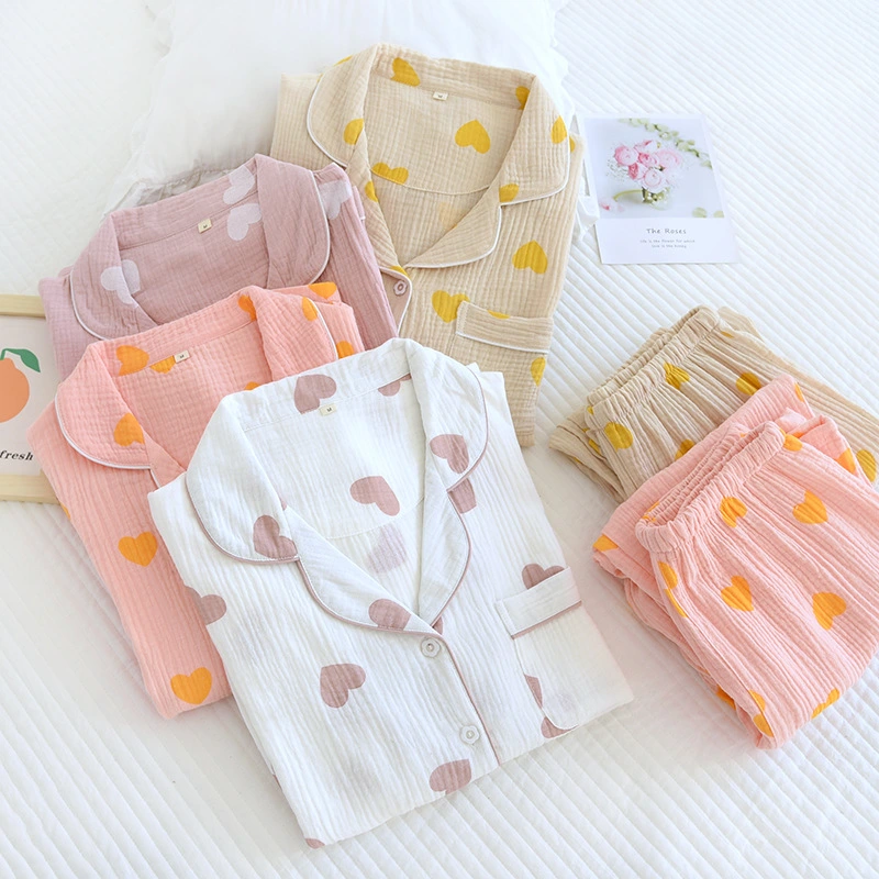 Women's Cotton Crepe Pajamas Suit