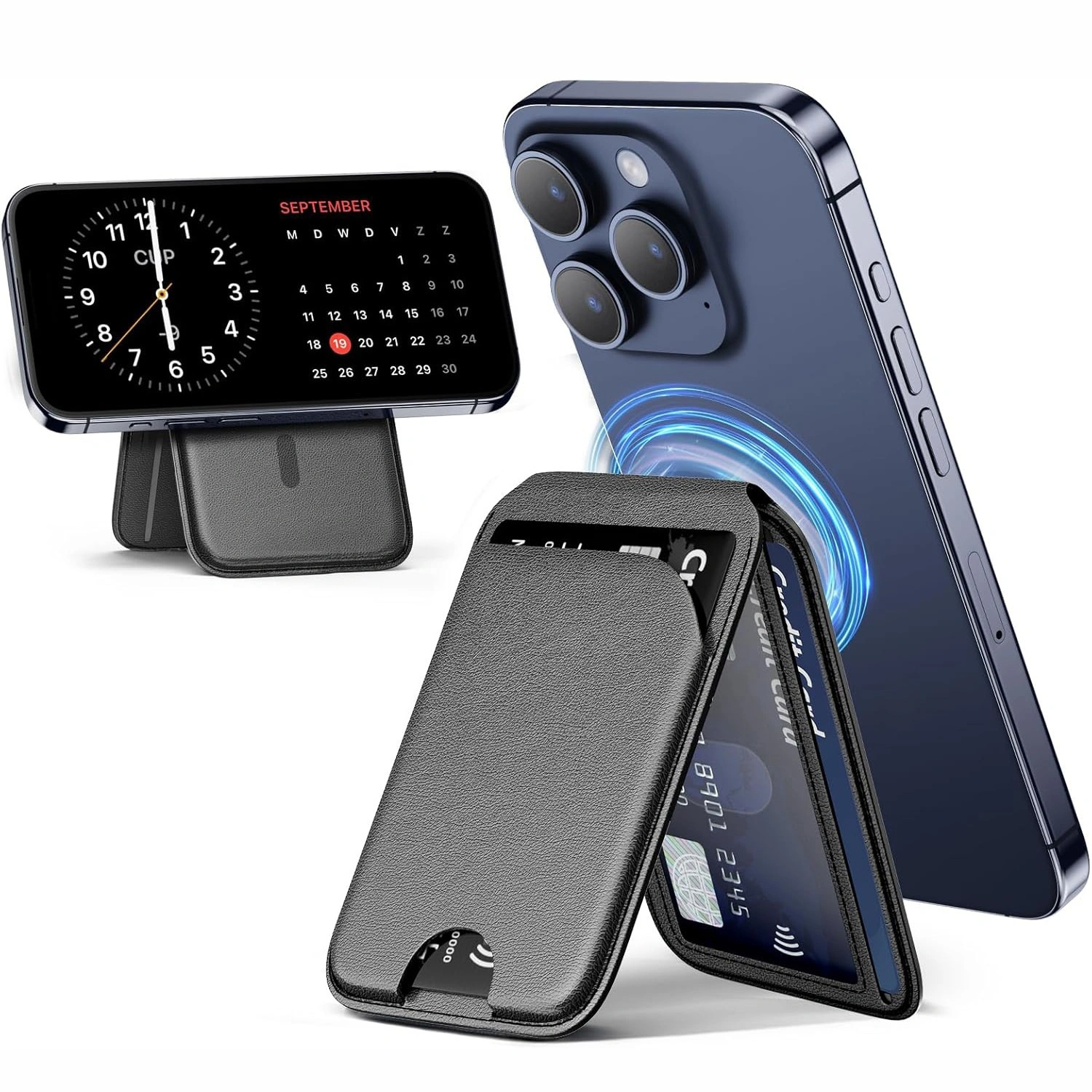 Expansion Card-inserting Mobile Phone Magnetic Card Holder
