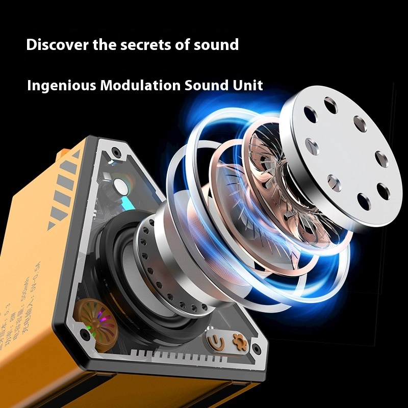 V2 Cool Mecha Bluetooth Speaker HiFi Surround Sound Outdoor Portable