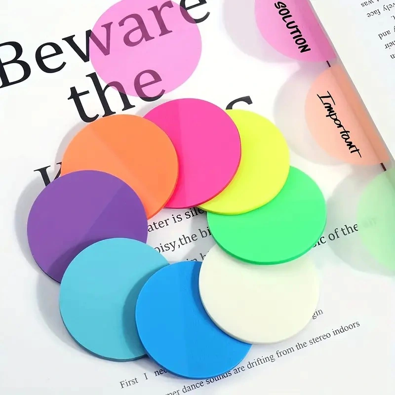 Sell Round Transparent Waterproof Index Stickers N Bookmarks