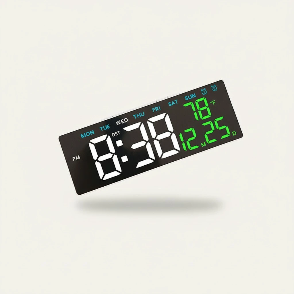 Multifunctional Electronic Clock Simple LED Digital USB Output Bedside