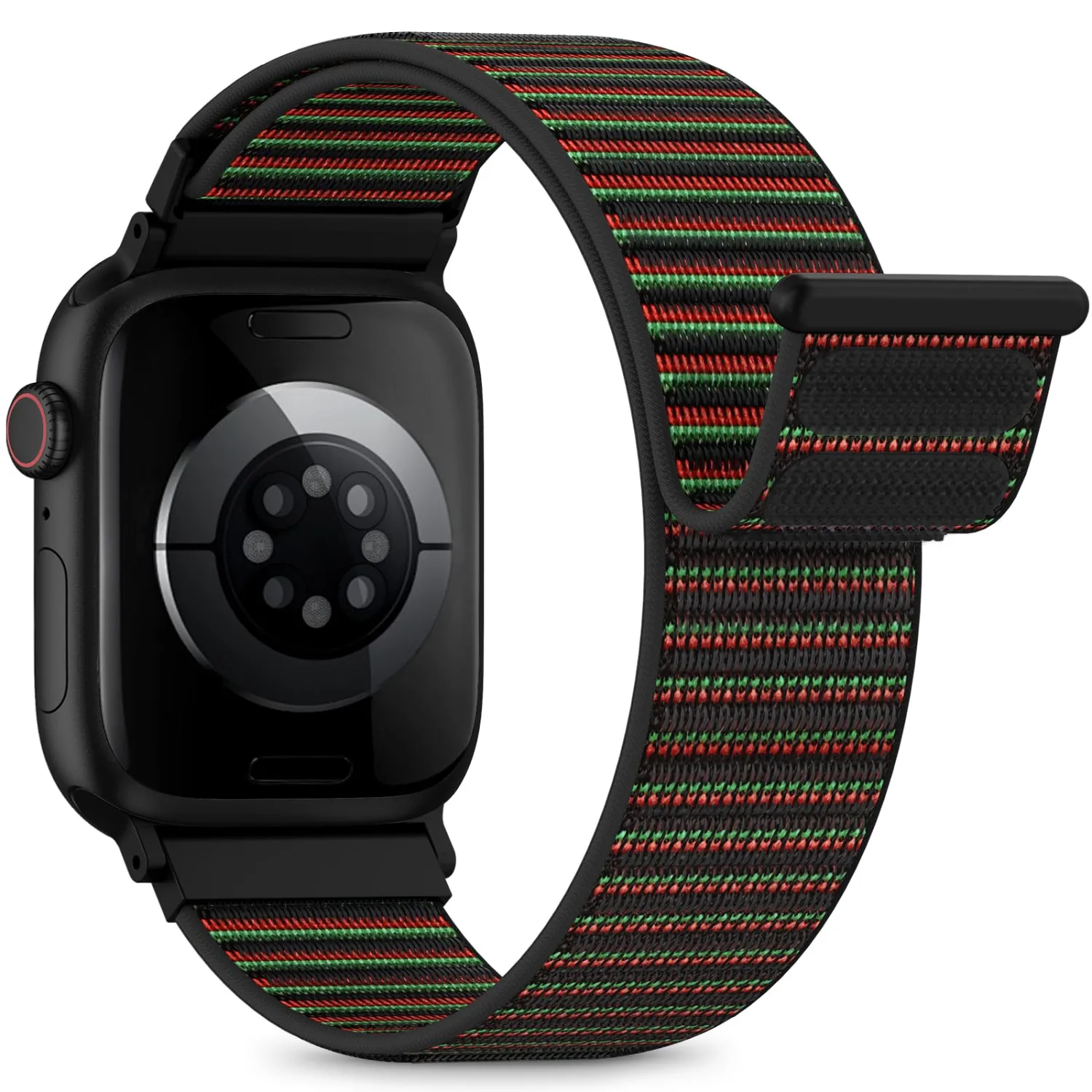 Nylon Loop Sport Band Compatible with Apple Watch Bands 44mm 45mm 46mm 49mm 42mm for Women Men, iWatch Wrist Straps for Ultra 3 2, Se, Series 11 10 9 8 7, Breathable, Soft Band Ideal for Outdoor