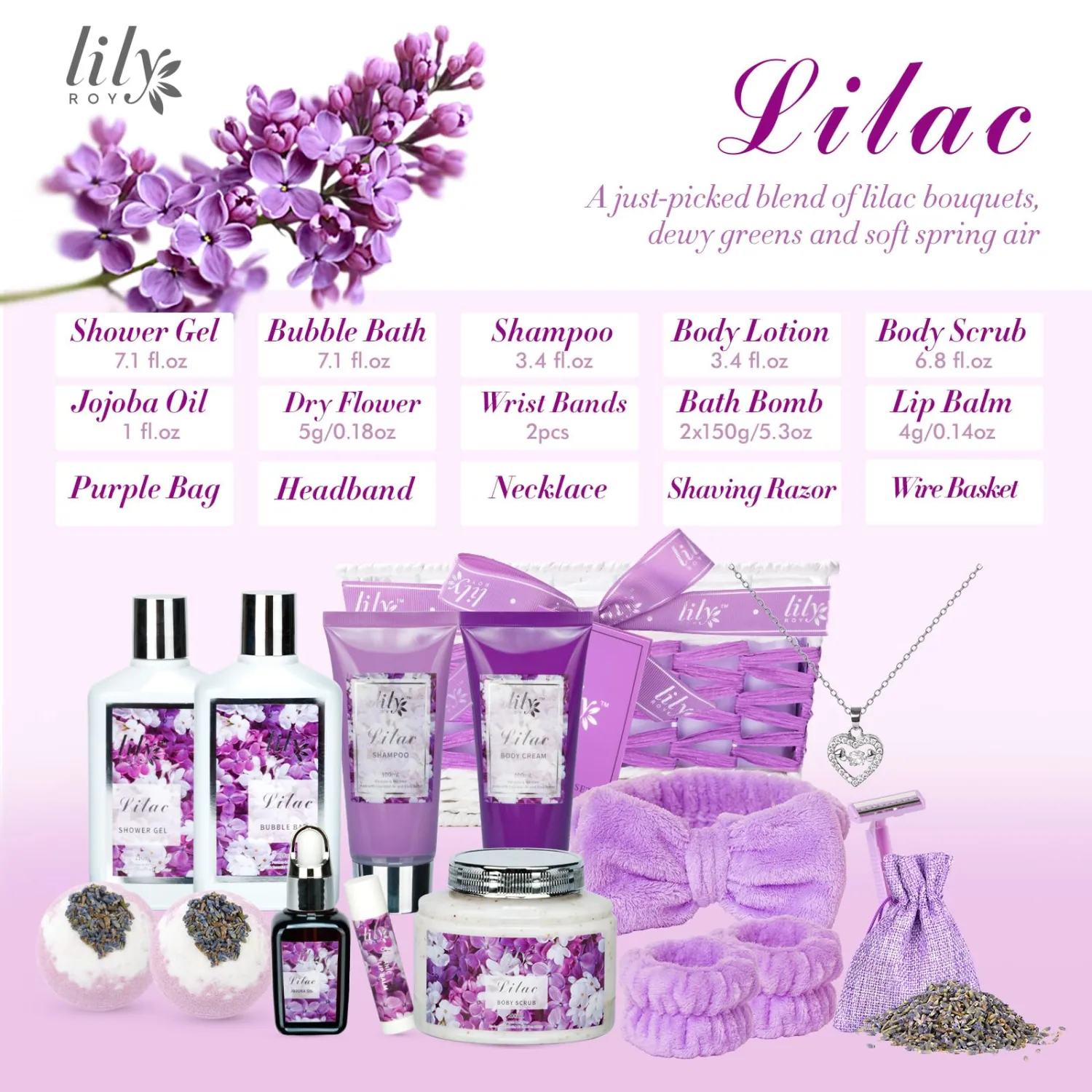 Christmas Gifts for Women 17-Piece Bath and Body Gift Set for Mom - Luxury Spa Gift Basket for Women, Pampering Bath Set | Mothers Day Gifts, Birthday Gifts, Perfect Holiday Gift for Her All Occasions