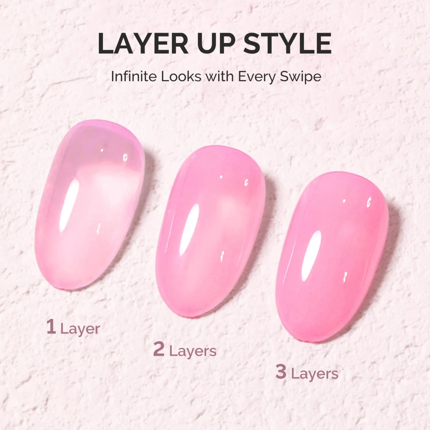 MelodySusie Jeweliver Gel Nail Polish, 0.5Fl.oz Berry Pink Gel Polish Pastel Nude Color Sheer Translucent Soak Off UV LED Light Cure Gift Nail Art Manicure DIY at Home JM16