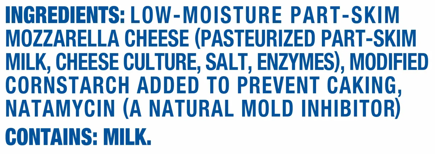 Kraft Finely Shredded Natural Mozzarella Shredded Cheese (8 oz Pouch)