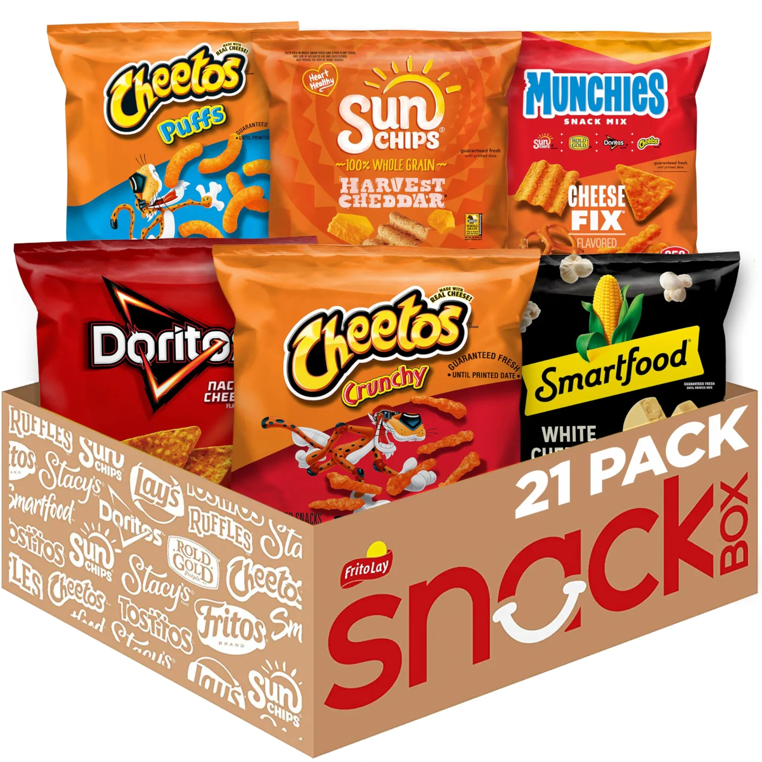 Frito-Lay Cheesy Mix Variety Pack (Pack of 21)