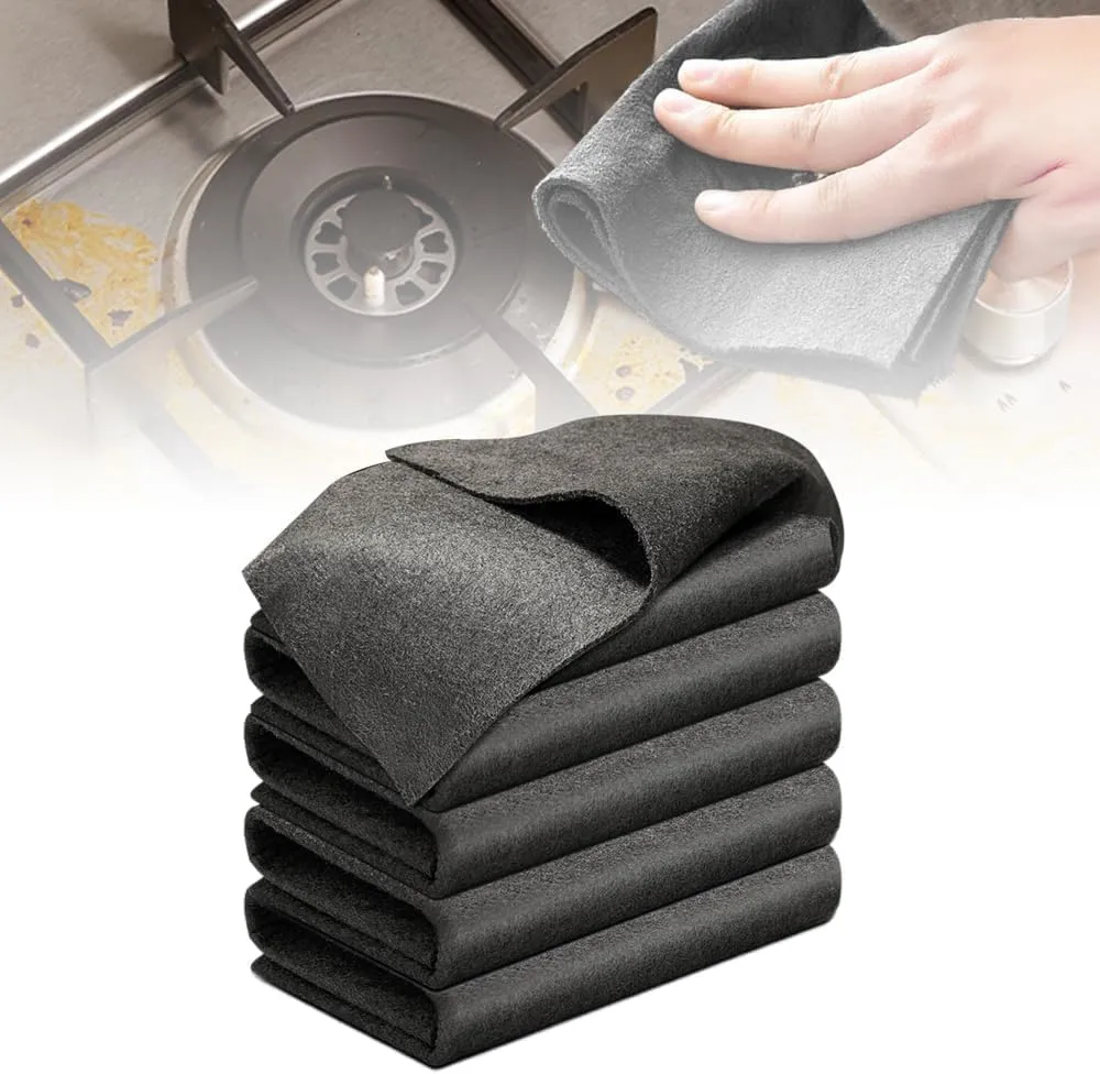 Thickened Magic Cleaning Cloth, 2026 Upgrade Reuseable Streak Free Microfiber Cloth Microfiber Cleaning Cloth, Multipurpose Miracle Rags for Kitchen, Window, Glass, Cars (20Pcs, 8X12in)