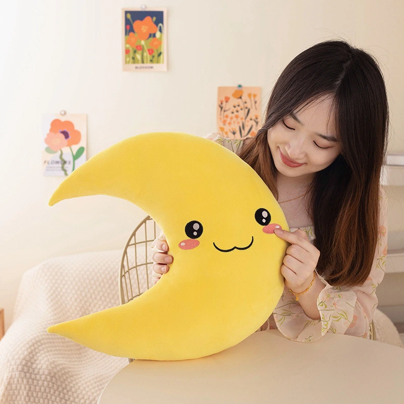 Cute Moon Pillow Plush Toy Doll