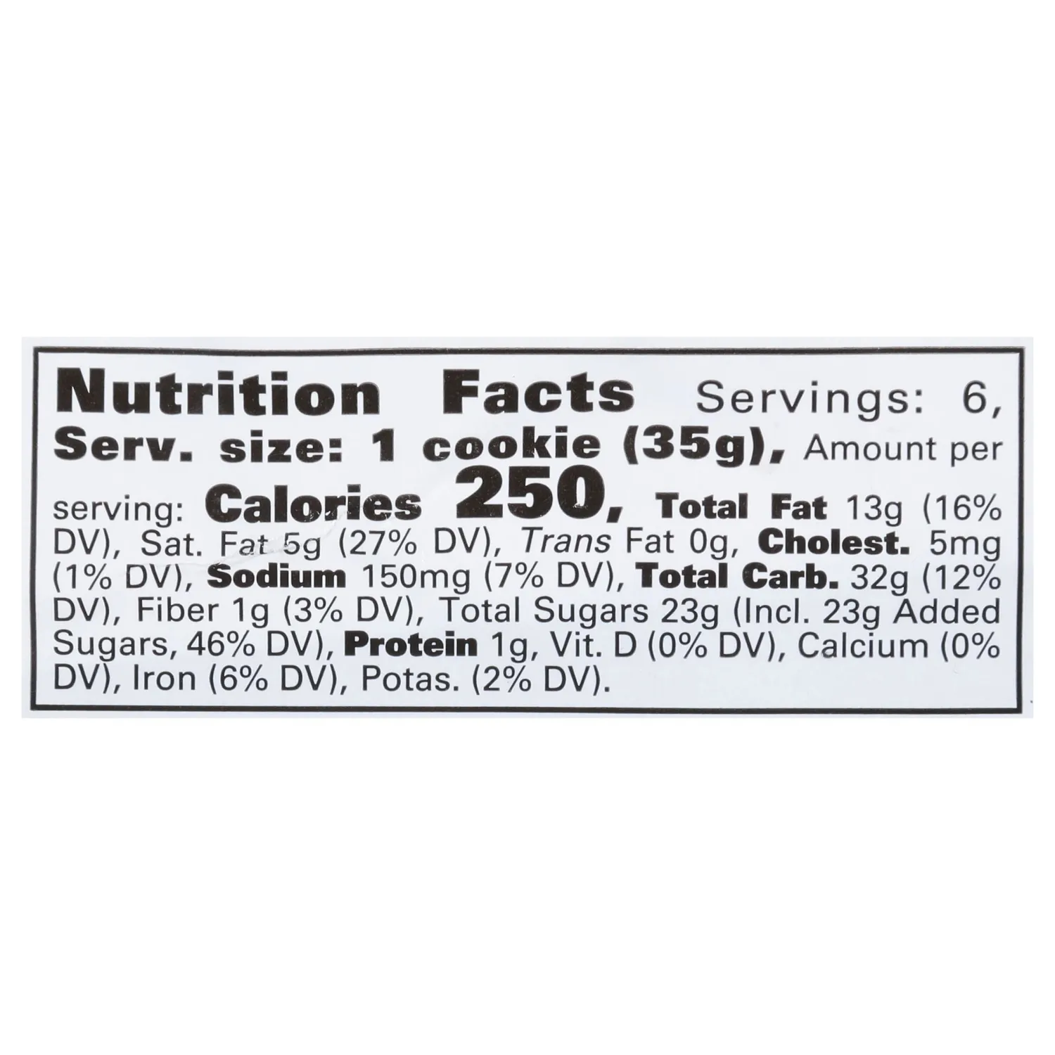 Our Specialty Chocolate Chip Sandwich Cookies with Vanilla Filling, 6 Count, Frozen