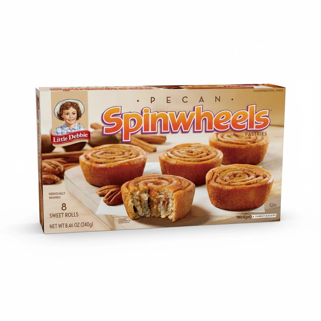Little Debbie Pecan Spinwheels (8 sweet rolls in 1 box)