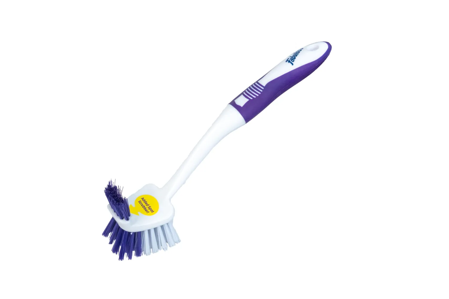 Fabuloso Tile Brush with Spot Scrubber – Bathroom Cleaning Brush with Medium Bristles, Shower Scrubber, and Hanging Hole