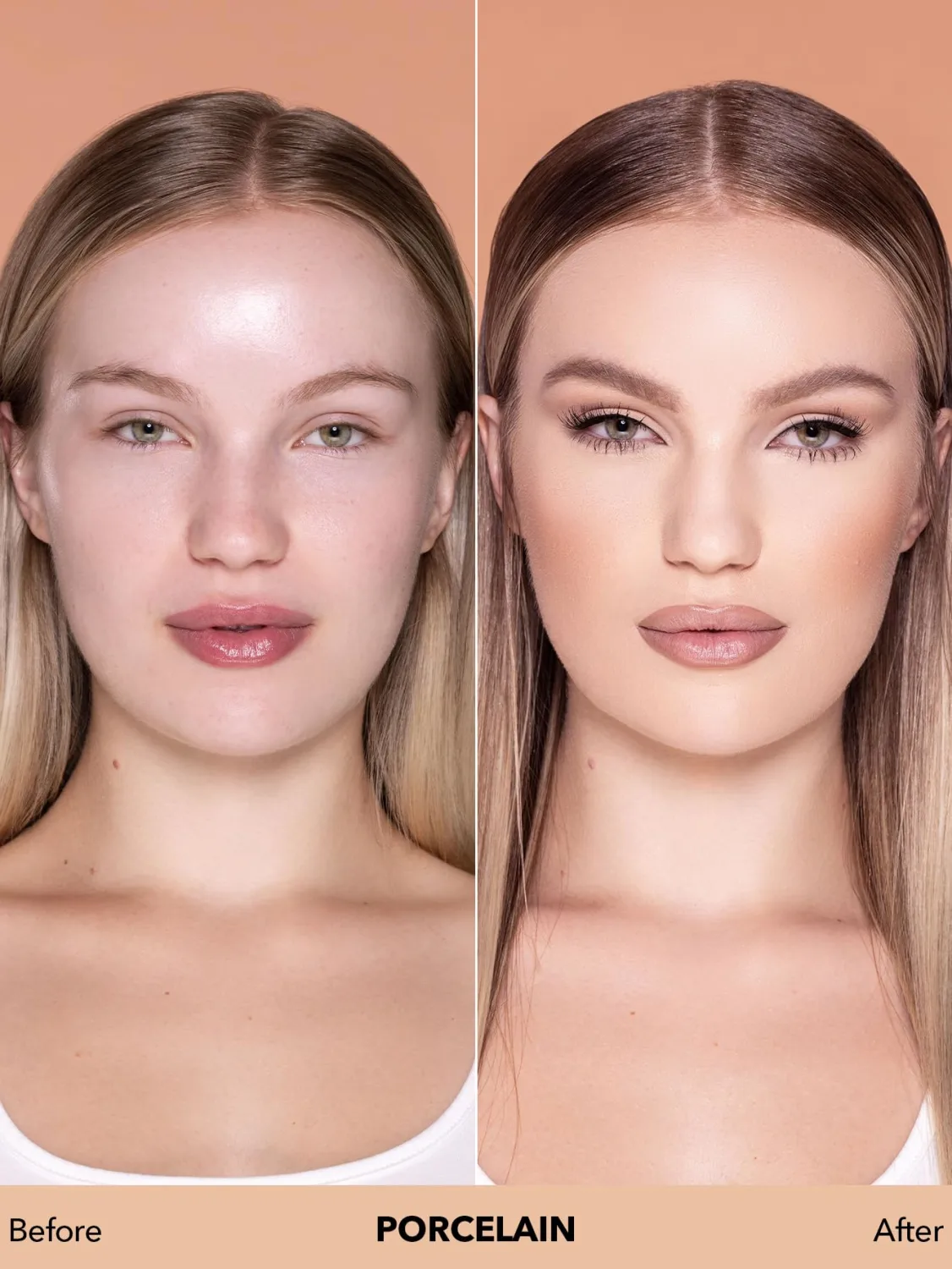 SHEGLAM Full Coverage Foundation Makeup Long Lasting Waterproof Matte Dewy Liquid Foundation - Porcelain