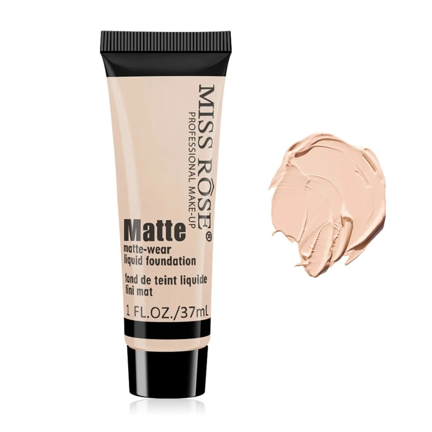 Liquid Foundation Cream, Full Coverage Matte Concealer Base Primer for Face Makeup, Waterproof Longwearing Flawless Makeup Base Foundation Hides Wrinkles & Lines for All Skin Tone (IVORY 6, 1.3 Fl Oz)