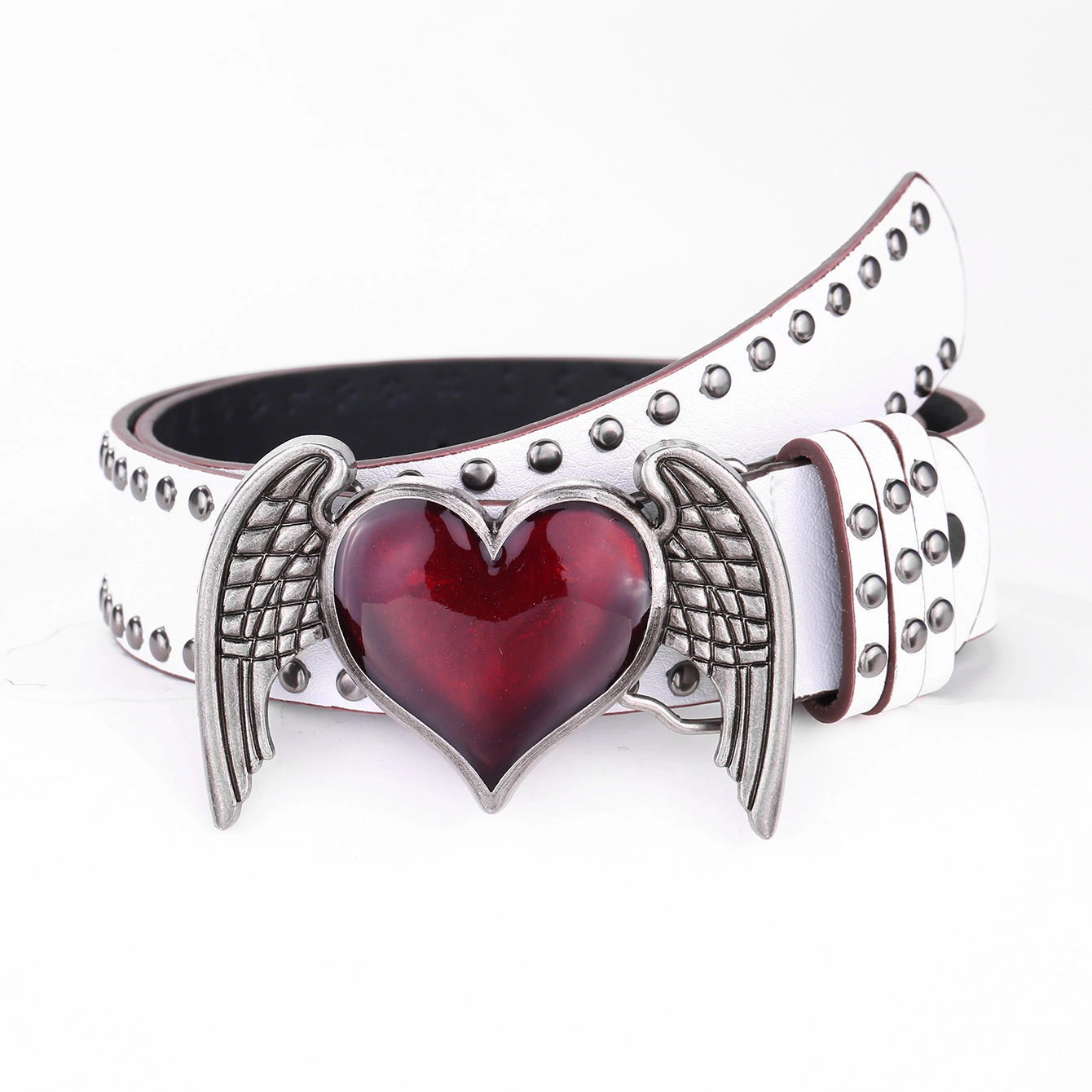 Fashion Personality Heart Wings Belt Ladies