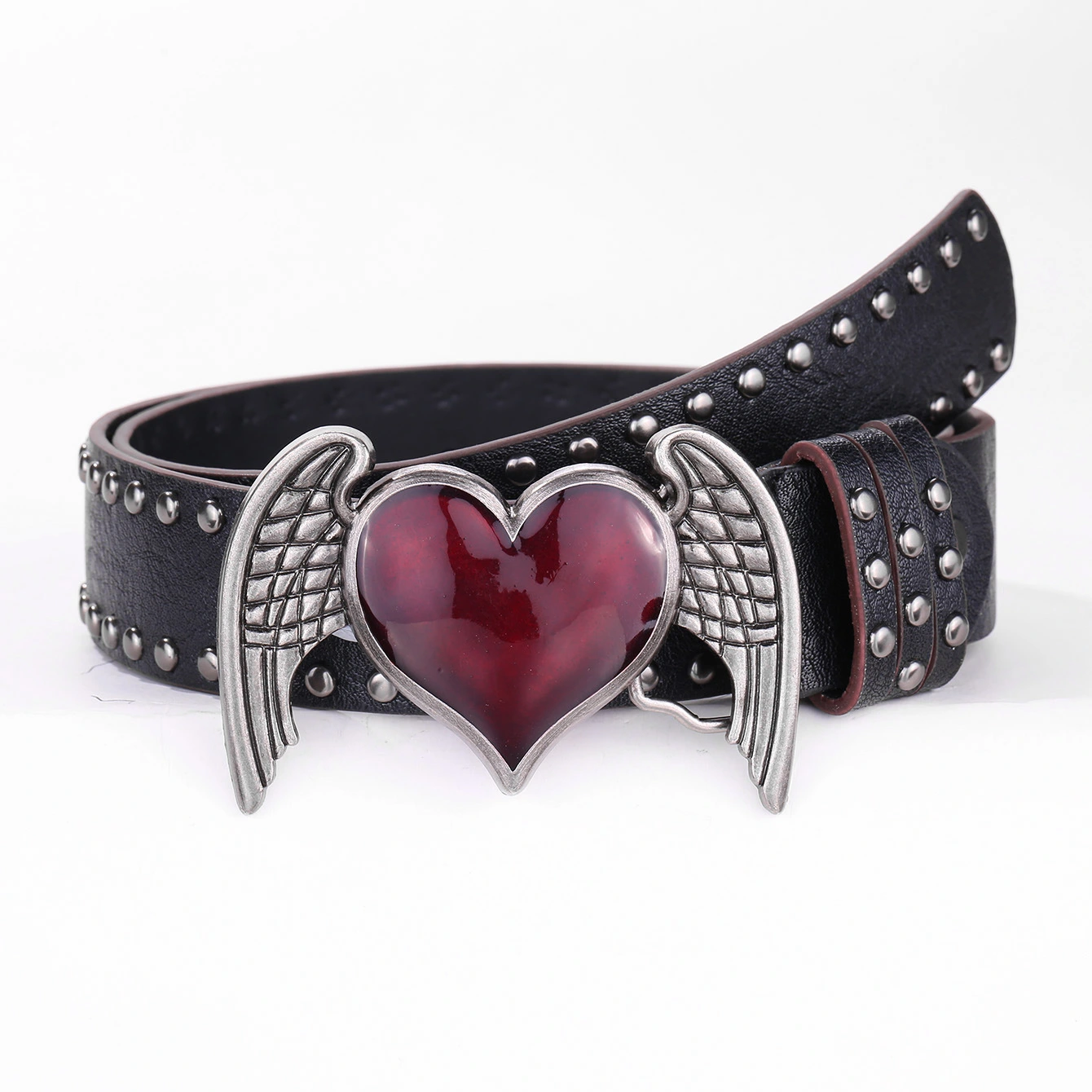 Fashion Personality Heart Wings Belt Ladies