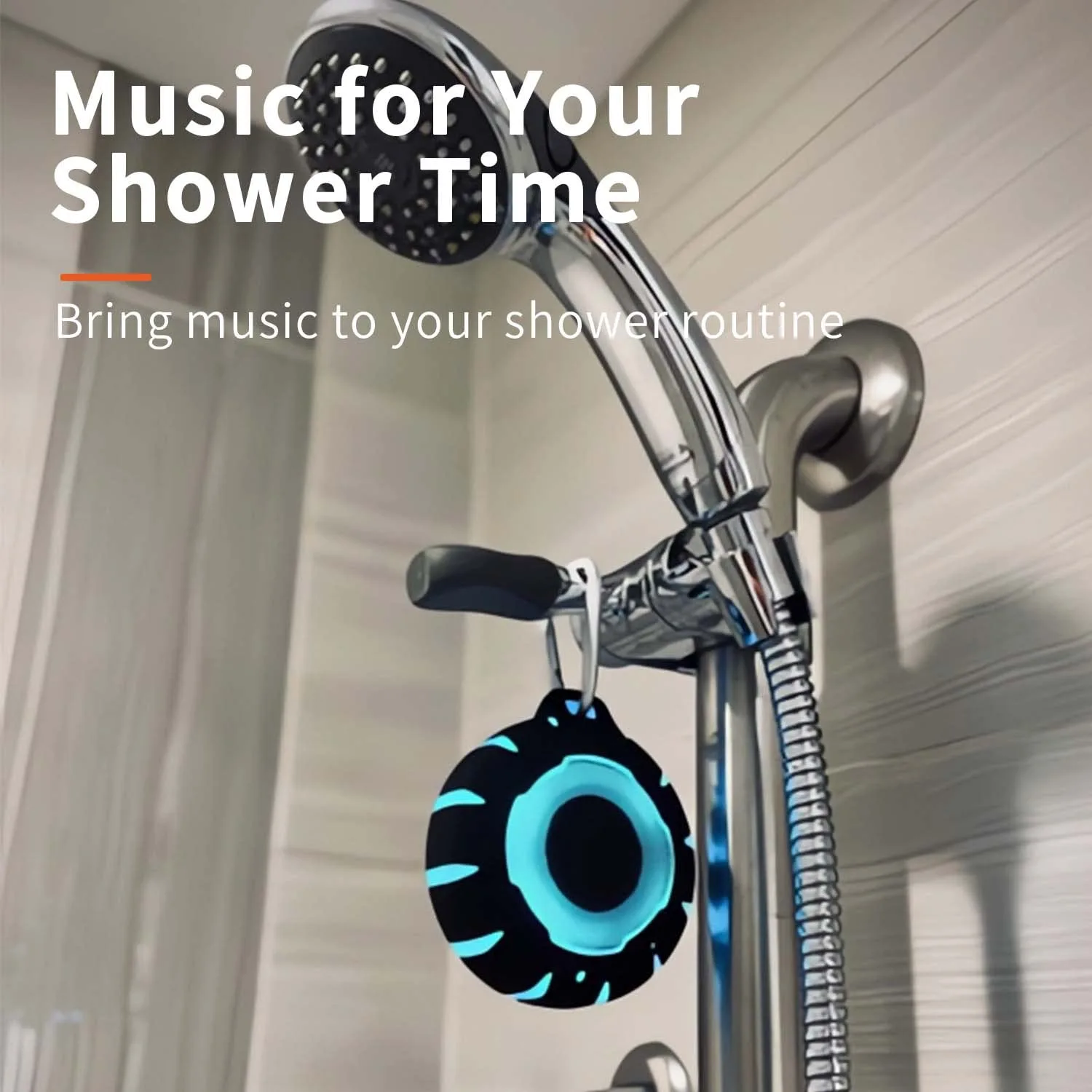 HEYSONG Waterproof Shower Bluetooth Speaker, Durable & Portable with Clear Sound, Ideal for Shower, Pool, Beach & Kayaking – Great Gift for All Ages